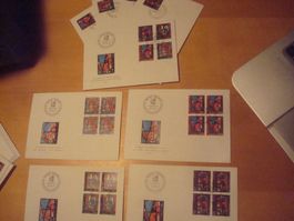 PP 1971 FDC Serie einzeln und 4er AB NUR 75 RP