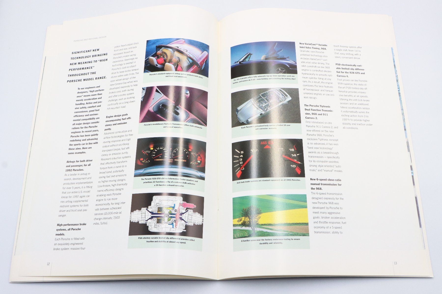 Porsche Dokumente: Porsche Modellprogramm 1992 Prospekt + Datenblatt – Gebraucht aus Bühl b.Aarberg von Collectorpassions 7