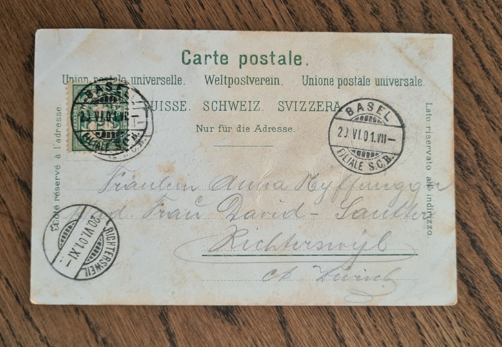 Cartes postales: Gruss aus Basel, Spalenthor 1901 – D'occasion à Ebikon par Donar50 3
