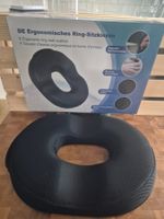 Ergonomisches Ring-Sitzkissen schwarz gebraucht 45x35cm