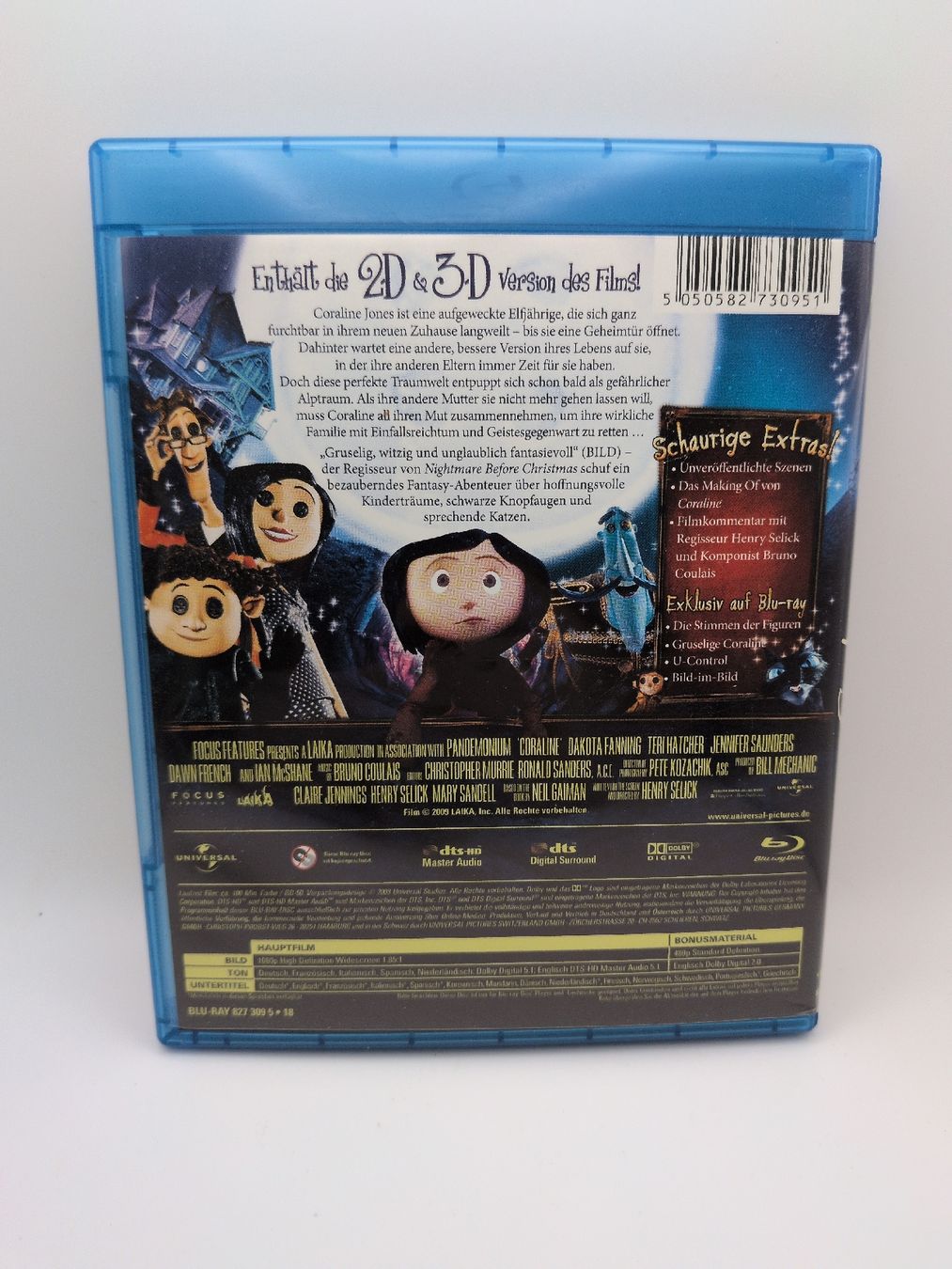 Tutti i DVDs: Coraline - Blu-ray - 3D mit Brillen – Usato da Liebefeld venduto da Loopinfility 1