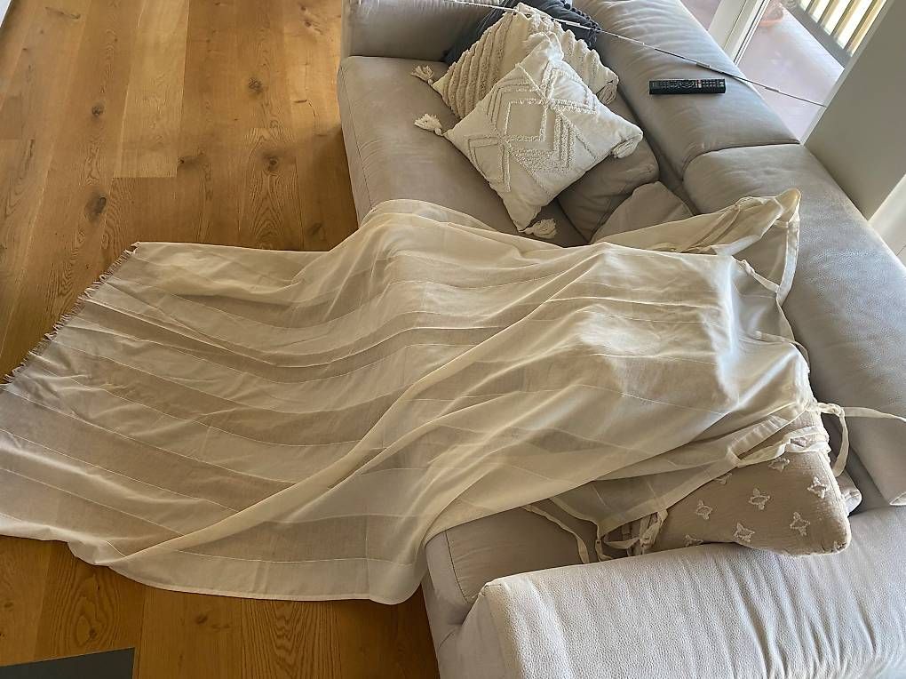 Vorhänge: Vendesi 4 tende, colore bianco bianco beige – Gebraucht aus Novazzano von sol_vk8x 2