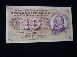 10er Banknote Serie 82 L - 7. März 1973