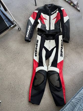 SPIDI Motorrad Lederkombi  Zweiteiler aus Rindleder