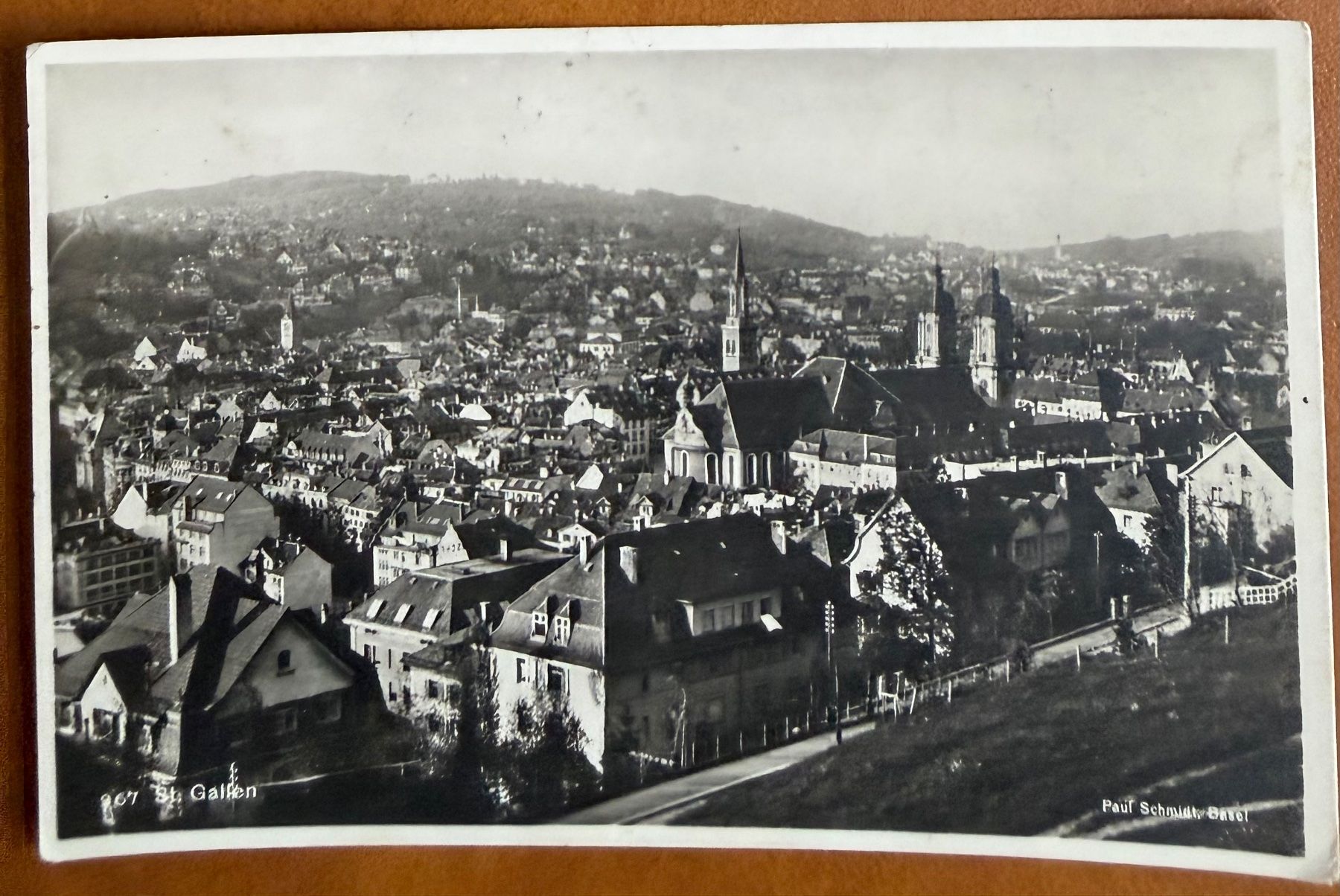 Cartoline postali: St. Gallen - Panorama 1927 – Usato da Lutry venduto da Ediego