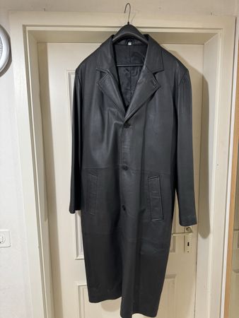 Men’s Leather Trenchcoat