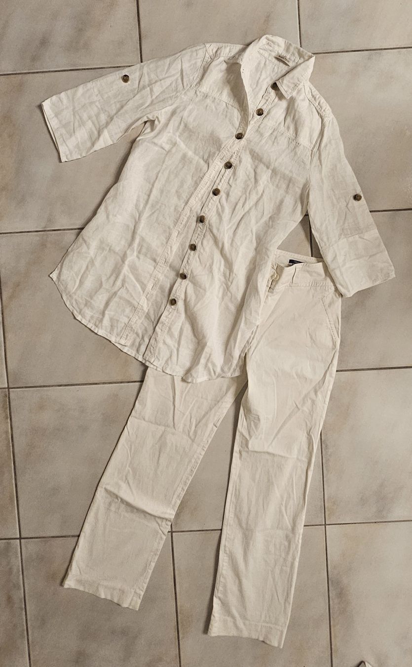 Lotti di vestiti: Hose und Leinenbluse, Set, Gr. 36, neuwertig! – Nuovo (secondo la descrizione) da Chur venduto da Aleksandra6