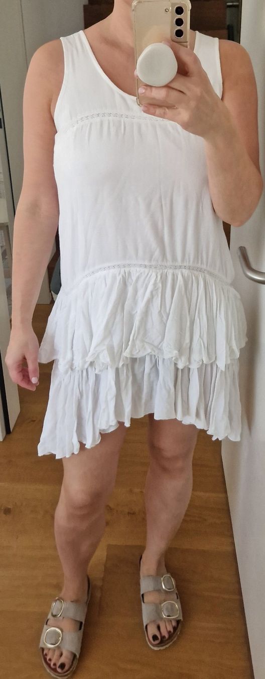 Vero Moda Kleider: Vero Moda Kleid Baumwolle Weiss Gr. M – Gebraucht aus Erlinsbach SO von ULIKH 1