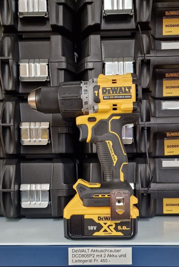 Dewalt Trapani: DeWALT 18V Akkuschrauber DCD805P2 – Nuovo e nell'imballaggio originale da Koppigen venduto da Bracher_Mail-House 1