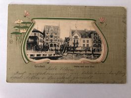 Rorschach -  Hafen und neue Post 1902
