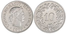 10 Rappen von 1919 (vorzüglich bis unzirkuliert)