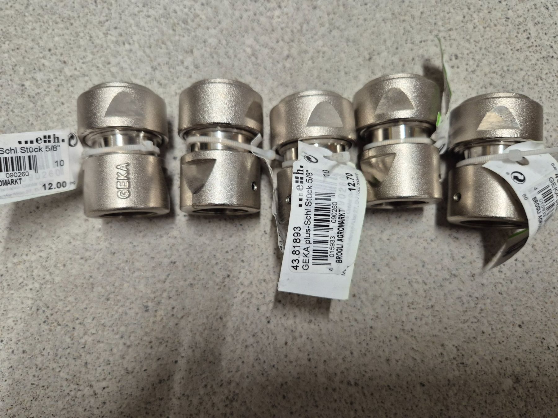 Armaturen: 5x GEKA 5/8 16mm – Neu und originalverpackt aus Lütisburg- Station von ibanez11