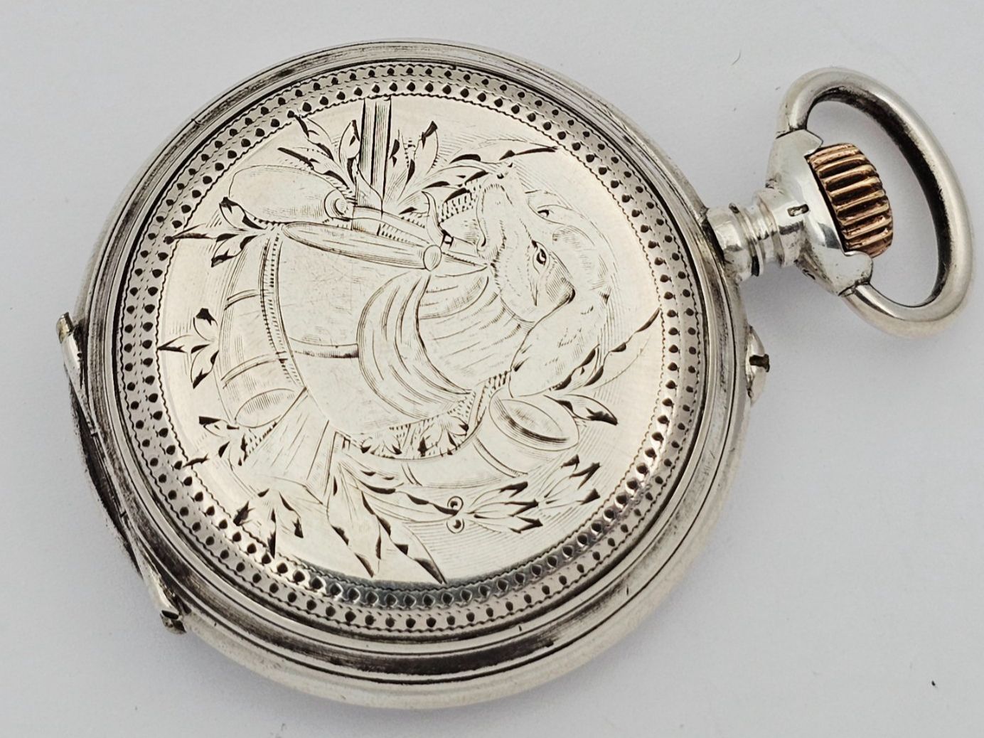Orologi: Antike Savonette Taschenuhr 800 Silber – Usato da Bassersdorf venduto da AnkerWatch 1