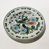 ASIA Teller Vögel Blumen Deko