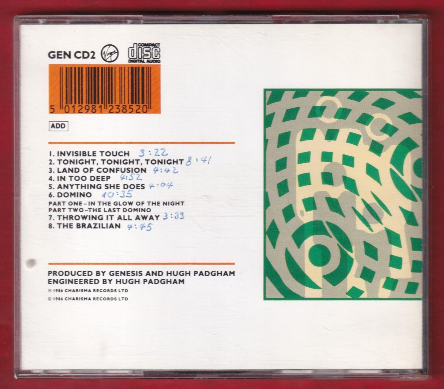 CD: Genesis - Invisible Touch (CD) – Usato da Zürich venduto da Pfluftl2000 1