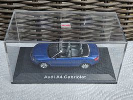 Audi A4 Cabriolet 1:43 Norev 2006 blue metallic Auto