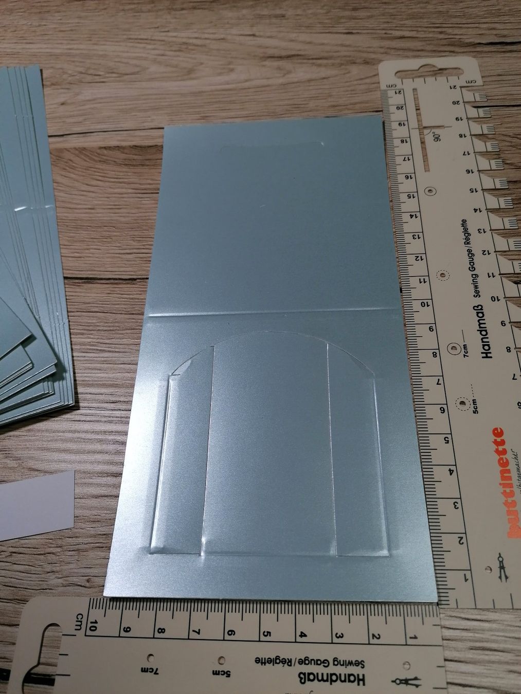 Bastelsets: 16x mini hellblaue Tischkarten mit Bogen – Neu (gemäss Beschreibung) aus Zollikofen von Blackie 2