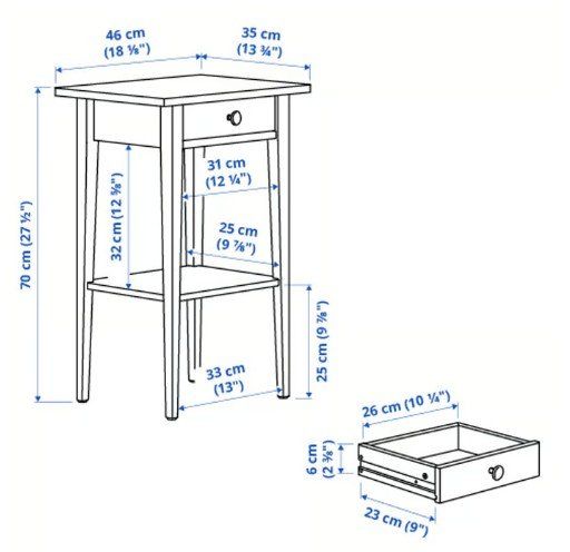 Ikea Comodini: Table de nuit Ikea Hemnes – Usato da Clarmont venduto da sil_59s9 3
