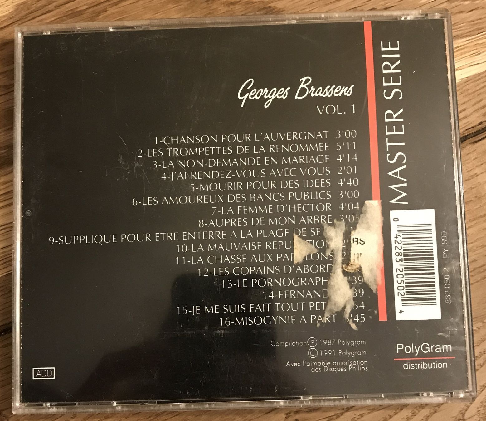 CDs: CD- Georges Brassens - Master Serie Vol.1 (CD) – Gebraucht aus Guntershausen von Gloominati 1