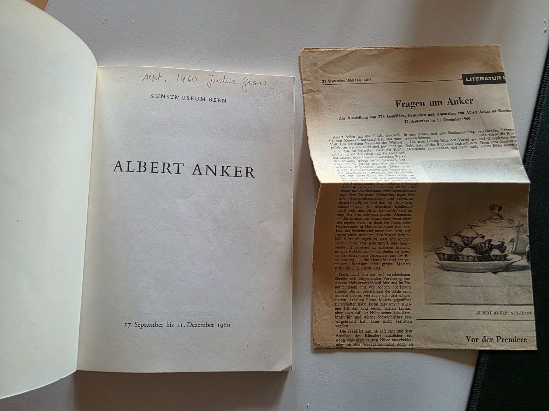 Libri: Albert Anker Kunstmuseum Bern Katalog 1960 – Usato da Walterswil BE venduto da Lonitti 1