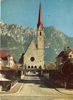 Schaan   FL     (siehe Frankierung)      um 1958