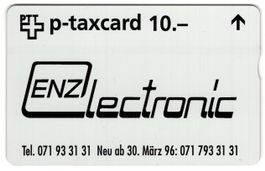 ENZ Electronic - seltene FullFace Firmen Taxcard