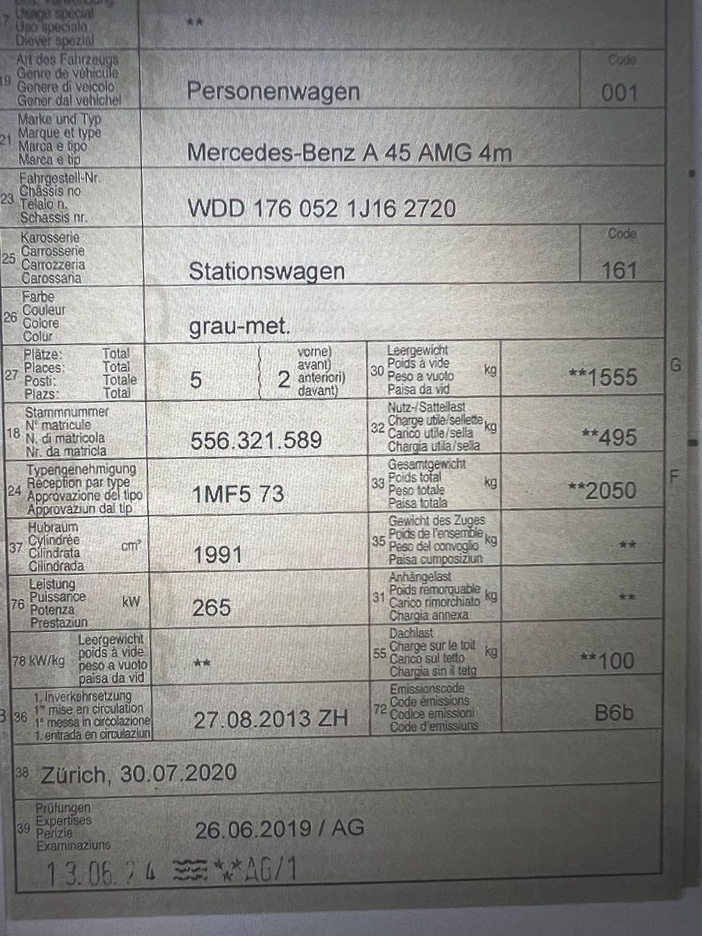 Mercedes-Benz Automobili: Mercedes-Benz A 45 AMG – Usato da Otelfingen venduto da hof74 7