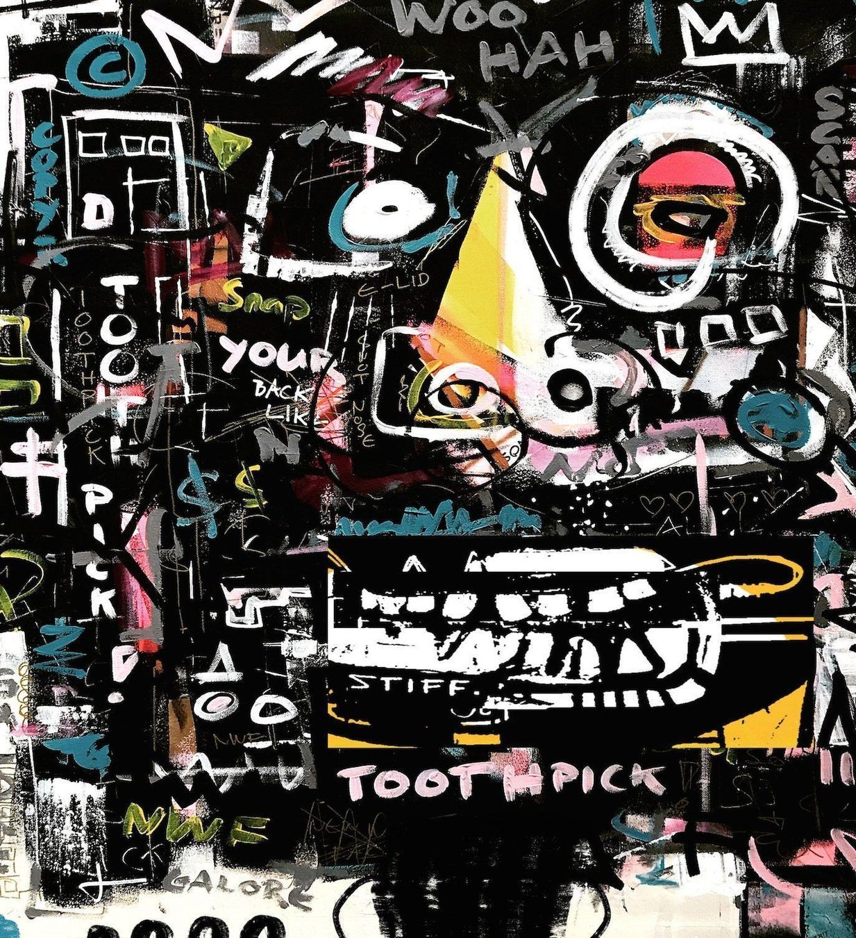 Poster & Bilder: Neo Expressionismus Pop Art Kunst Toothpick Urban Bild – Neu (gemäss Beschreibung) aus St. Niklausen LU von Stefan_Bammert_Art 2