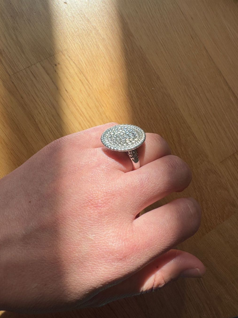 Ringe: Hohlring aus Silber 925 Schildform Gr.57 – Gebraucht aus Zürich von hanna1990