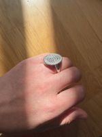 Hohlring aus Silber 925 Schildform Gr.57