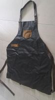 Neu Robuste Kochschürze/Barbecueschürze aus Canvas und Leder