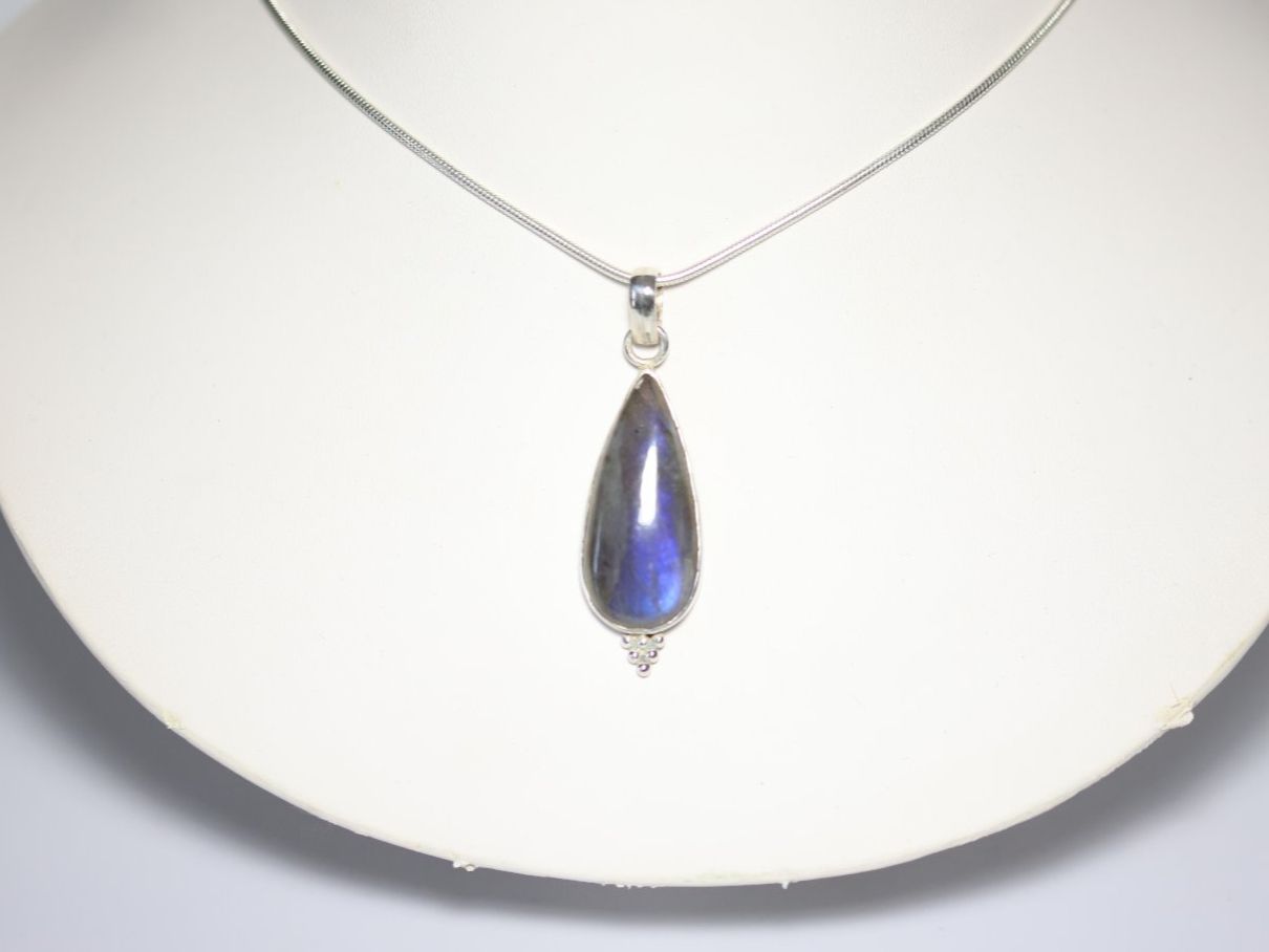 Ciondoli: Pendentif / Anhänger Argent 925 & Labradorit / Labradorite – Nuovo e nell'imballaggio originale da Lausanne venduto da Ory7