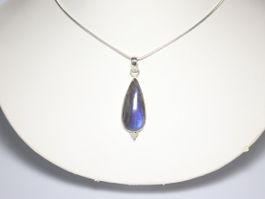 Pendentif / Anhänger Argent 925 & Labradorit / Labradorite