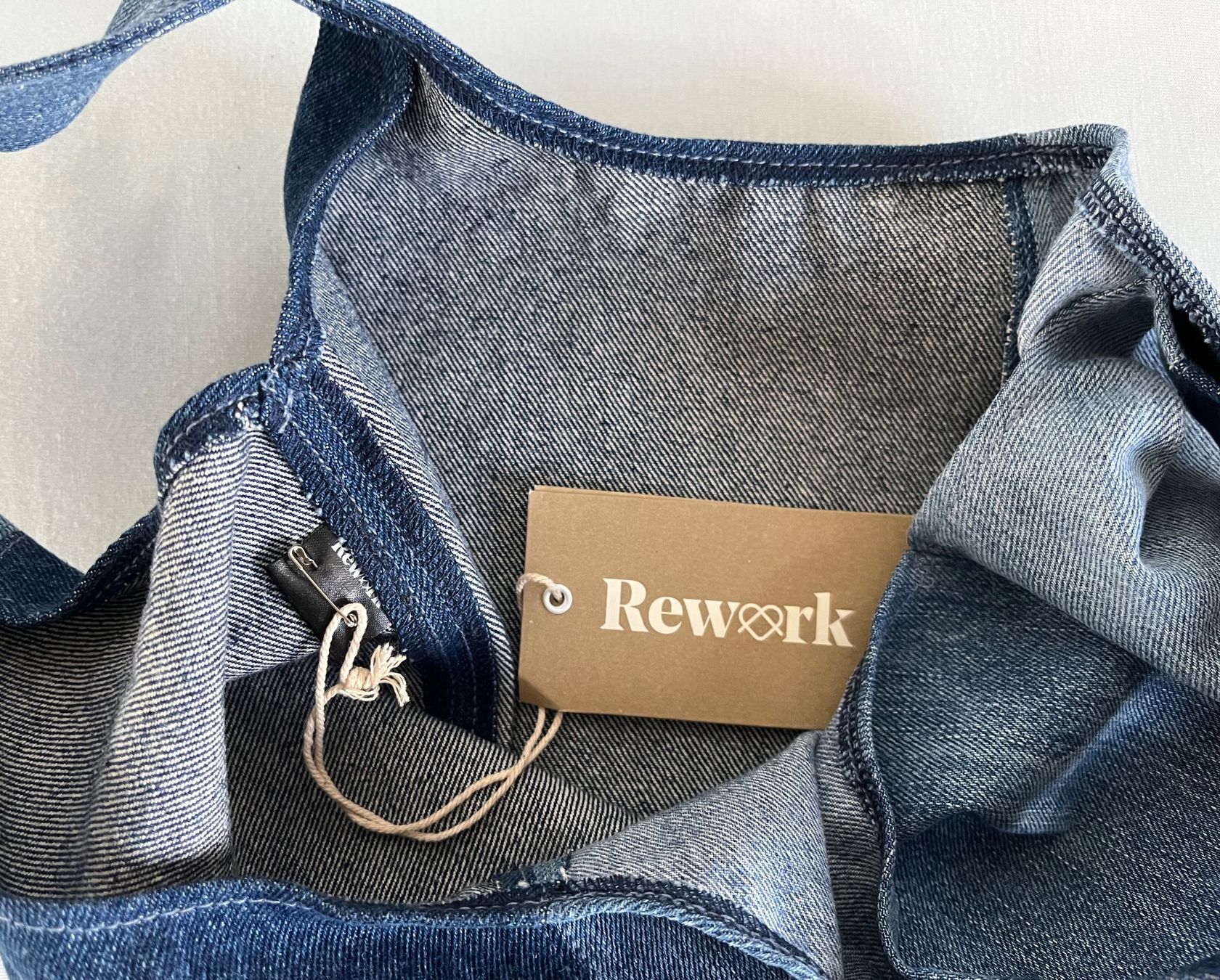 Borse da donna: Sac en jean REWORK – Nuovo e nell'imballaggio originale da Le Crêt-p-Semsales venduto da staglione69 2