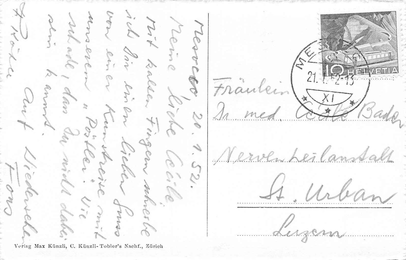 Ansichtskarten: Mesocco (GR) Kirche Santa Maria Innenansicht – Gebraucht aus Biasca von Blenio71 1