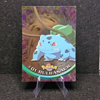 Pokemon Topps Holo  Blue 1. Edition EN Bulbasaur Bisasam