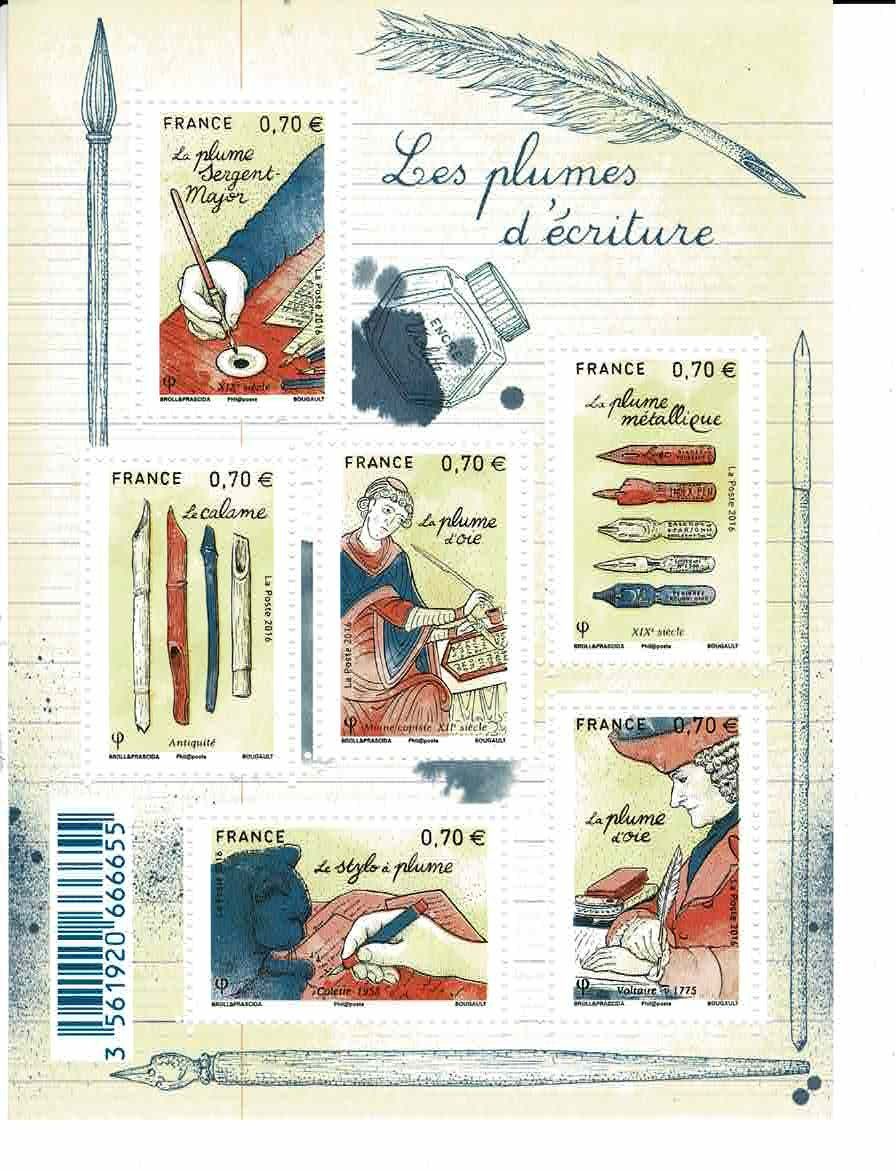 Alle Briefmarken: Plumes  Schreibfedern  1KB ** – Neu (gemäss Beschreibung) aus Lausanne von Whorvath