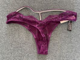 Victoria’s Secret Shine Strap Lace Thong S NEW