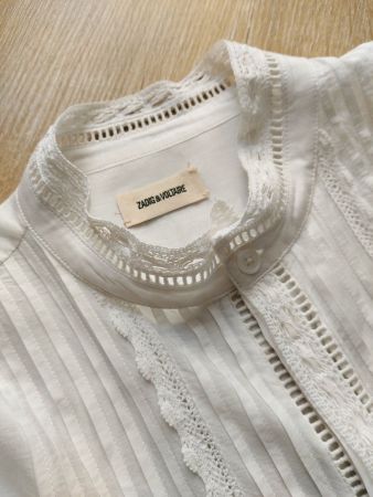 Bluse Zadig & Voltaire, weiss, Gr M, neuwertig