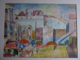 HADORN ADOLF ORIGINAL AQUARELL SIGNIERT