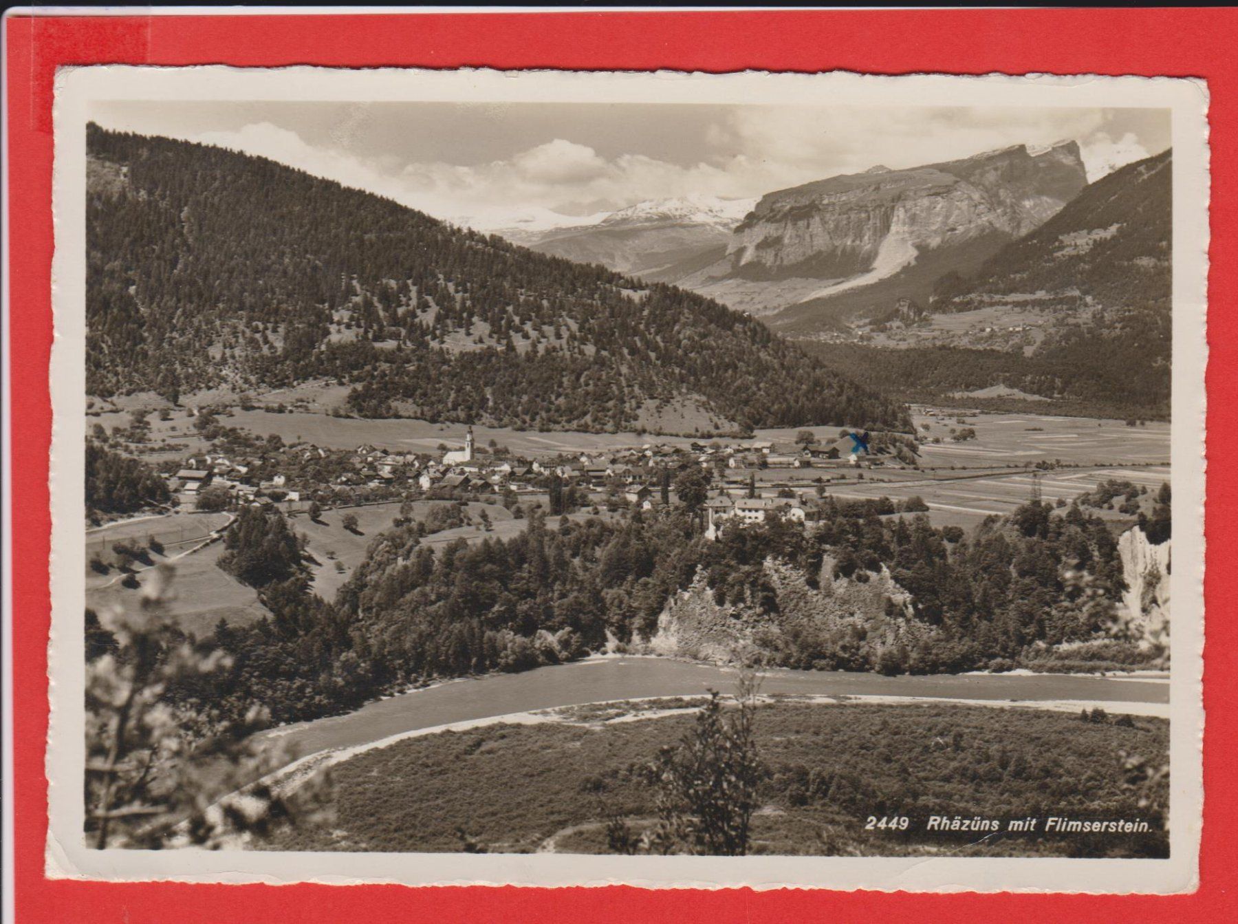 Cartes postales: Rhäzüns  GR   -   alte Ansichtkarte, gest. 1956 – D'occasion à Vitznau par Ropaku