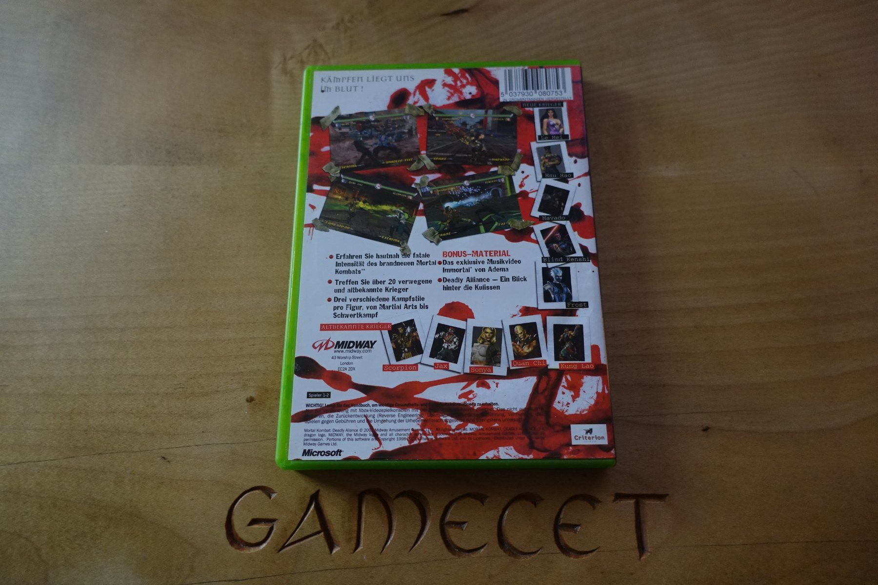 Microsoft Spiele: Mortal Kombat: Deadly Alliance – Gebraucht aus Steinach von Gamecet 2