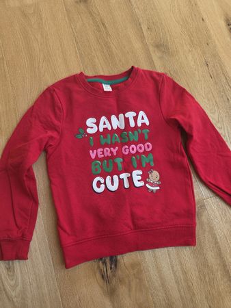 Weihnachtspullover Little Kids rot Grösse 134 cm 