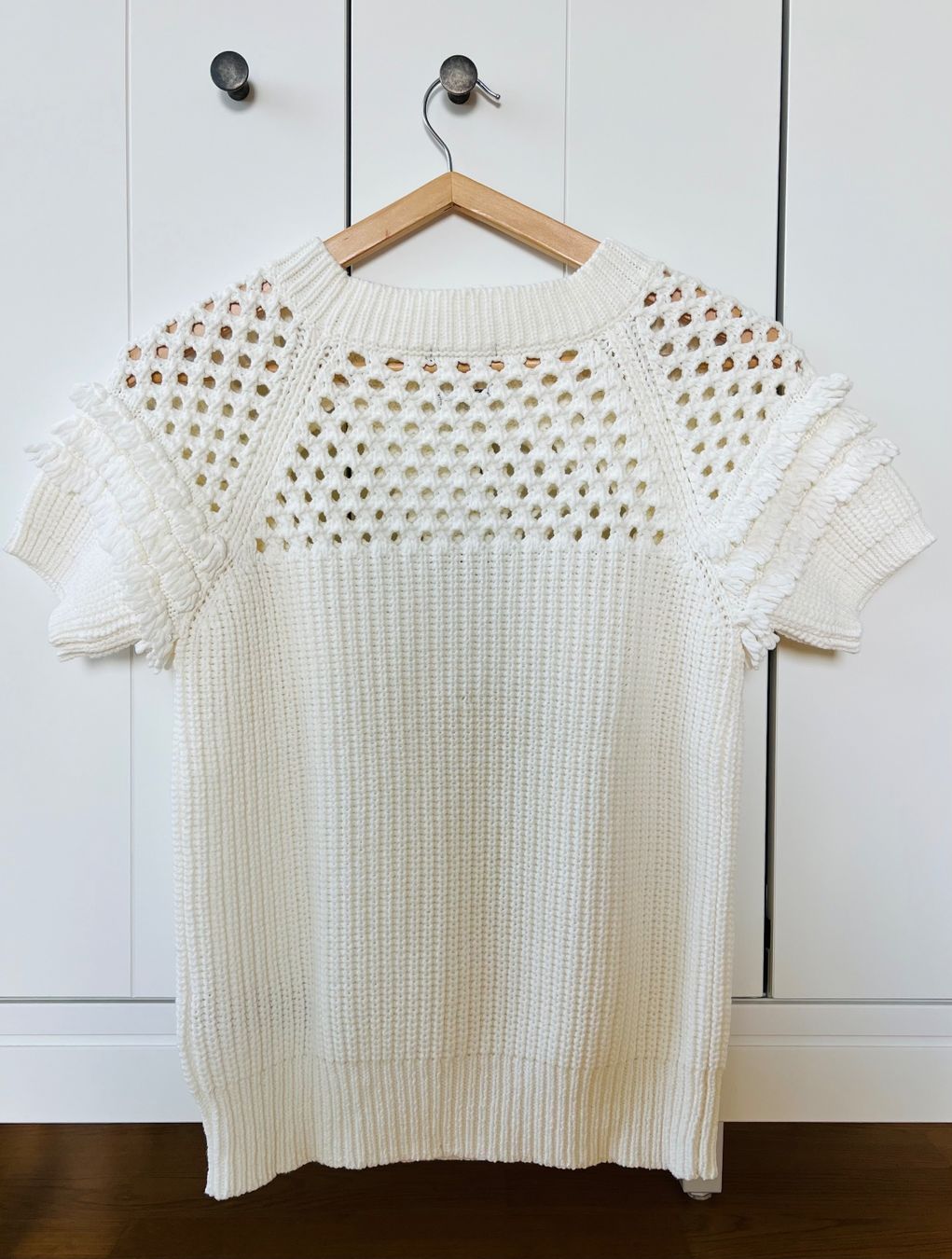 Massimo Dutti Top: Massimo Dutti, XS, Strickpullover, top, weiss, neu – Nuovo e nell'imballaggio originale da Burgdorf venduto da rulan 5