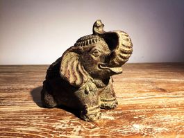 Elephant Steinguss 13 x 13 x 7 cm