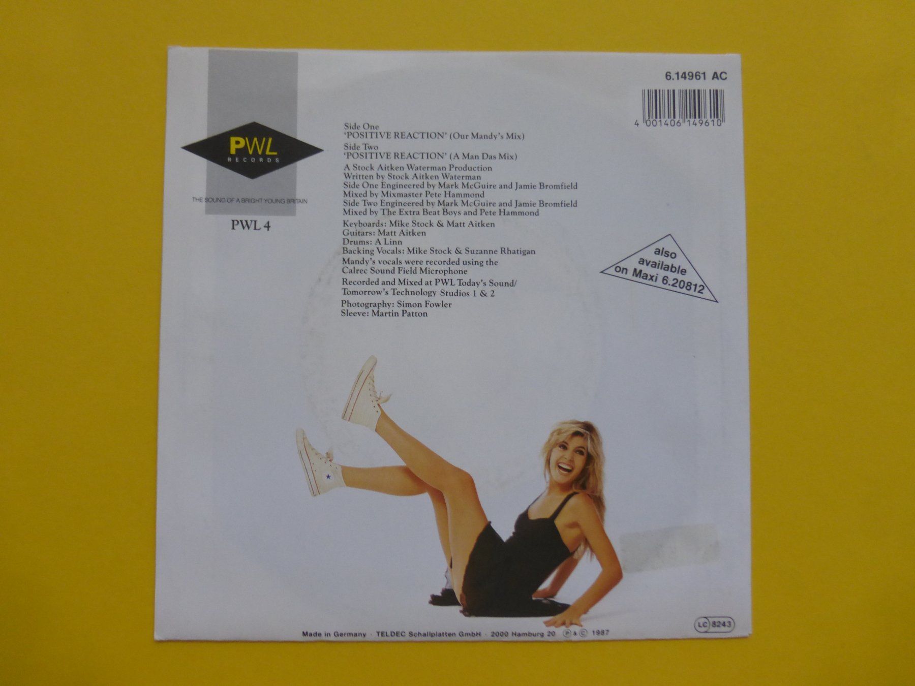 Dischi in vinile: Mandy – Positive Reaction – Usato da Zürich venduto da Swiss57 1