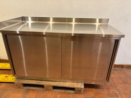 Gastro Schiebetürenschrank Arbeitsschrank Arbeitstisch