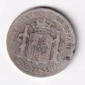 Tutti le monete: Spanien 1 peseta 1901 – Usato da Neuchâtel venduto da karlpierrino 1