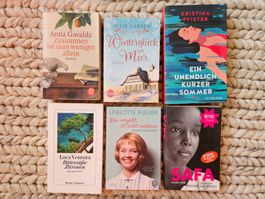 6 Bücher: Anna Gavalda, K. Pfister, Liselotte Pulver, u.a.