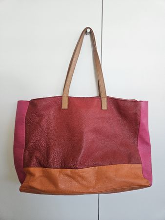 Sac cabas en cuir La Redoute